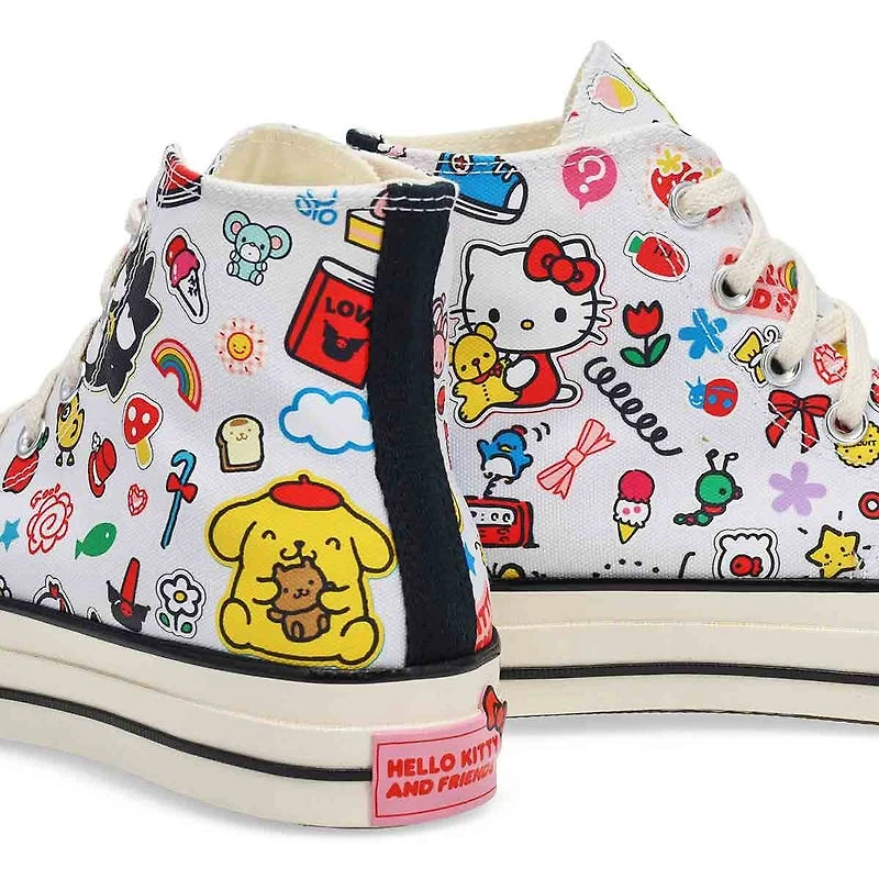 Baskets hautes CHUCK 70 HELLO KITTY, blanc/rose/ve