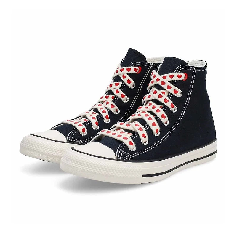 Girls'  CTAS Hearts and Roses Sneaker - Black/Vint