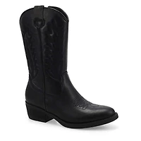 Women's  Addison Tall Leather Western Boot - Black