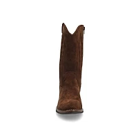 Botte western haute en cuir ADDISON, noir, femmes