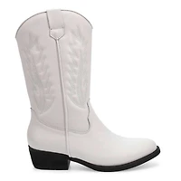 Women's Addison Tall Leather Western Boot - White