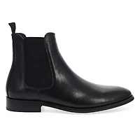 Men's  Aldair Leather Chelsea Boot - Black