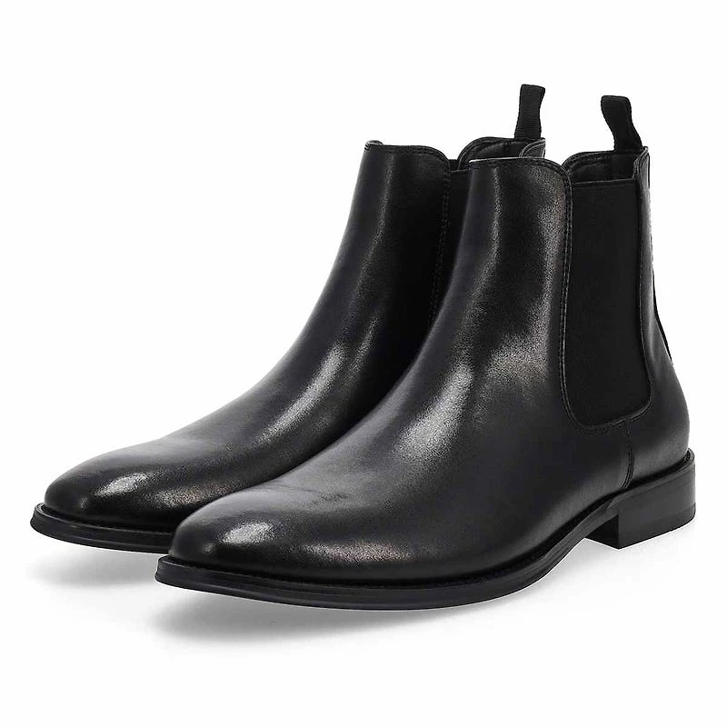 Men's  Aldair Leather Chelsea Boot - Black