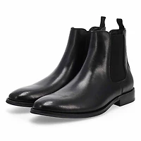Men's  Aldair Leather Chelsea Boot - Black