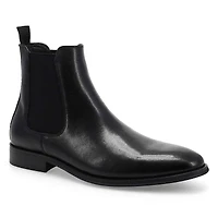 Men's  Aldair Leather Chelsea Boot - Black