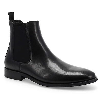Men's  Aldair Leather Chelsea Boot - Black