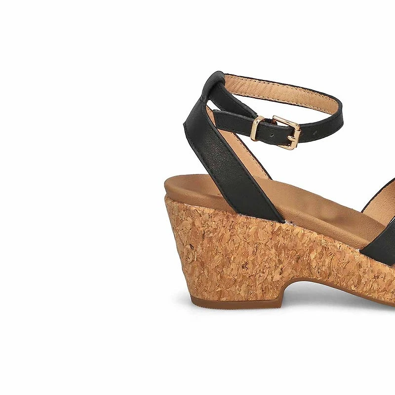 Sandale compense ALICENT, noir, femmes