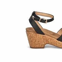 Sandale compense ALICENT, noir, femmes