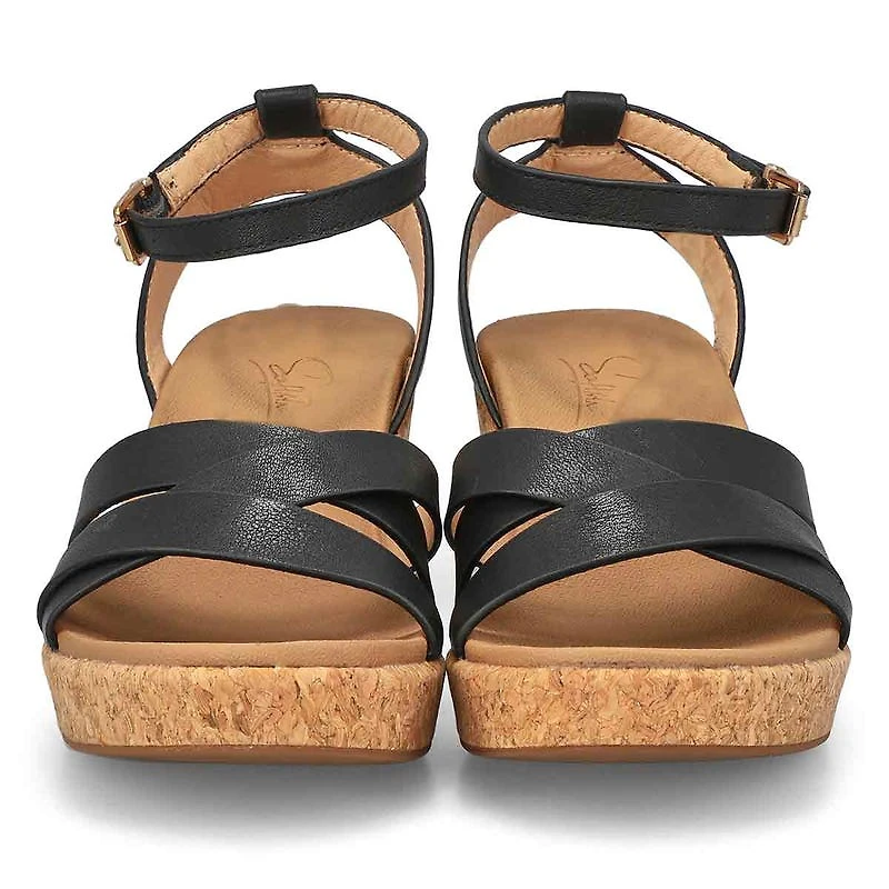 Sandale compense ALICENT, noir, femmes