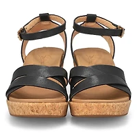 Sandale compense ALICENT, noir, femmes