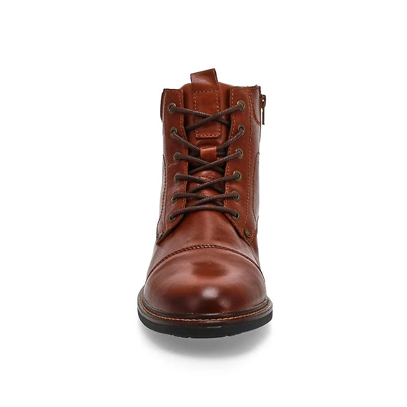 Men's Amon Leather Lace Up Ankle Boot - Black