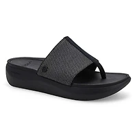 Women's  Aqua Casual Thong Sandal - Black