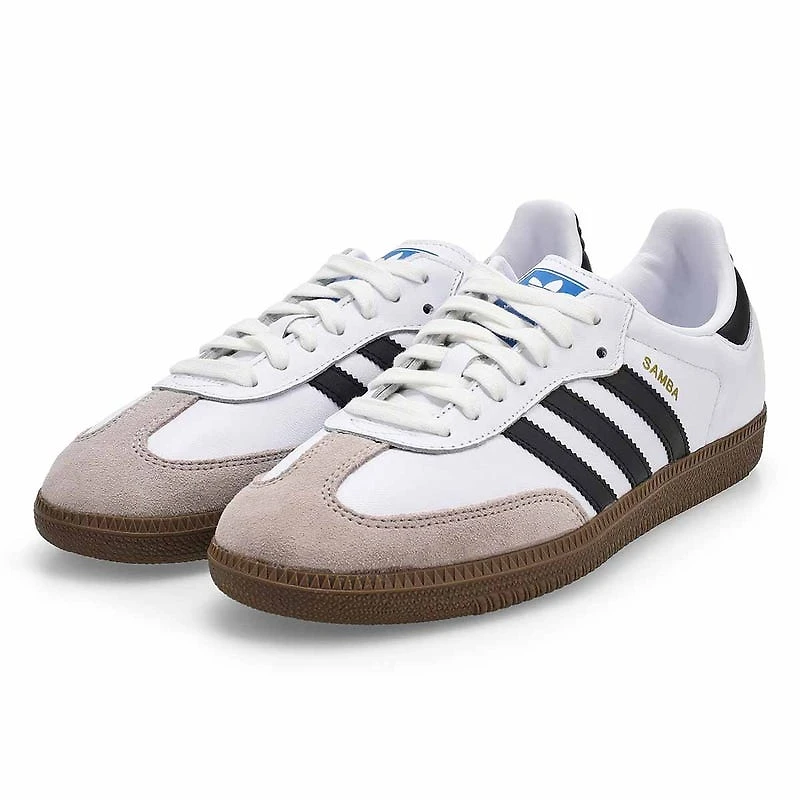 Baskets  lacets SAMBA OG, blanc/noir/rsine, homm