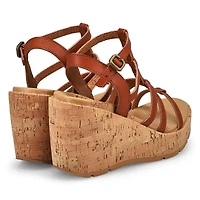 Sandale  talon compens BAHAMAS, noir, femmes