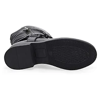 Women's  Basim Leather Ankle Boot - Black