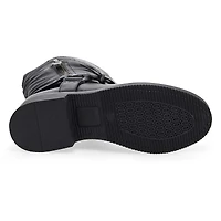 Women's  Basim Leather Ankle Boot - Black