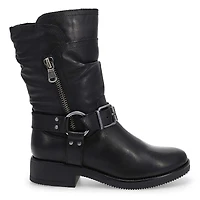 Women's  Basim Leather Ankle Boot - Black