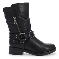Women's  Basim Leather Ankle Boot - Black