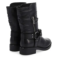 Women's  Basim Leather Ankle Boot - Black