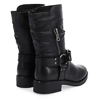 Women's  Basim Leather Ankle Boot - Black