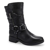 Women's  Basim Leather Ankle Boot - Black