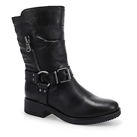 Women's  Basim Leather Ankle Boot - Black