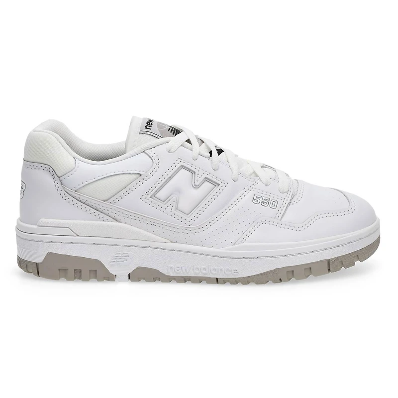 Baskets à lacets 550, blanc, hommes