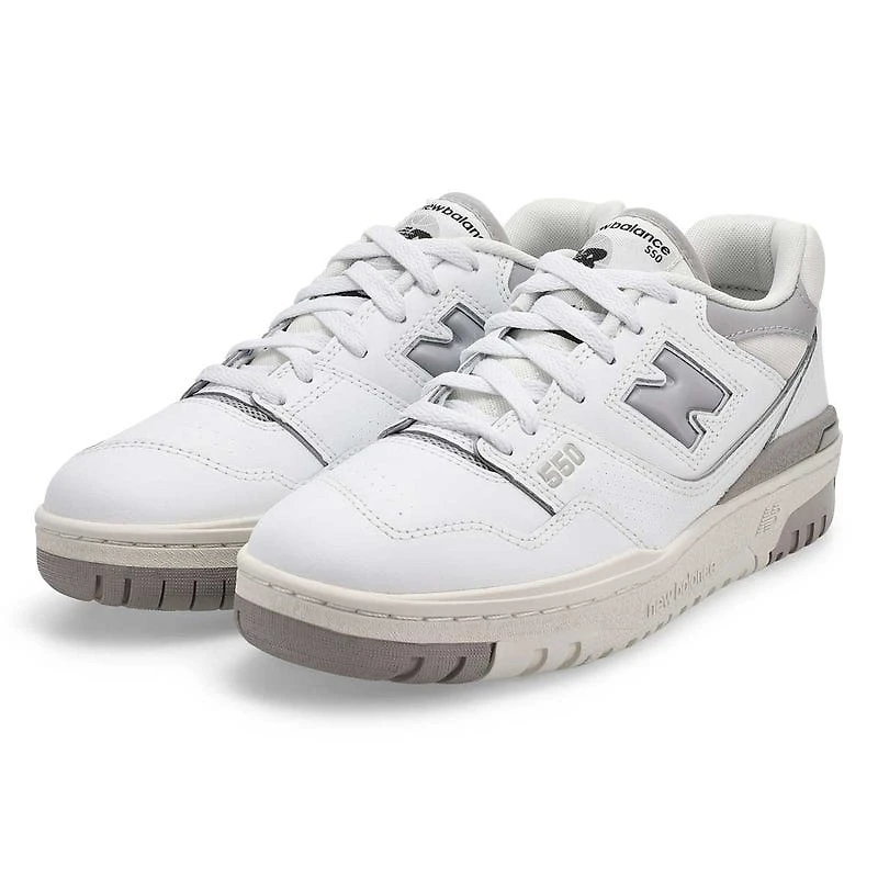 Baskets  lacets 550, blanc/nuage de pluie, femmes
