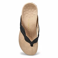 Women's Bella Braid Thong Sandal - Black