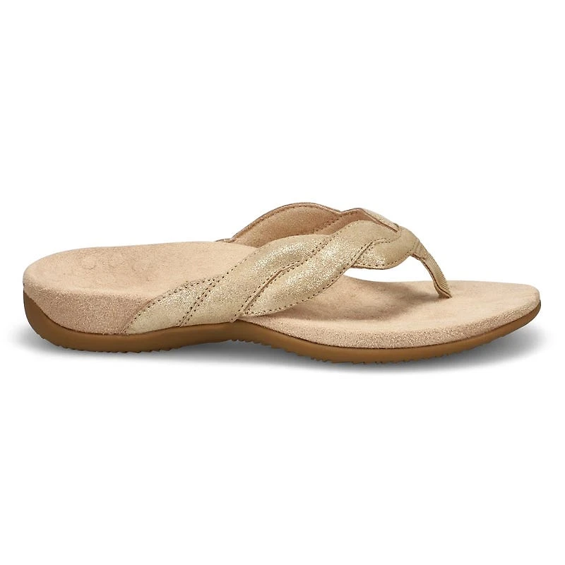 Women's Bella Braid Thong Sandal - Gold