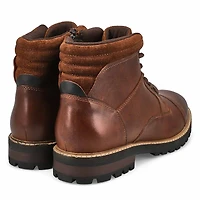 Bottine en cuir  lacets BENNETT, noir, hommes