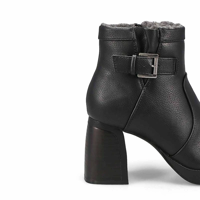 Women's Bree Platform Buckle Bootie - Black