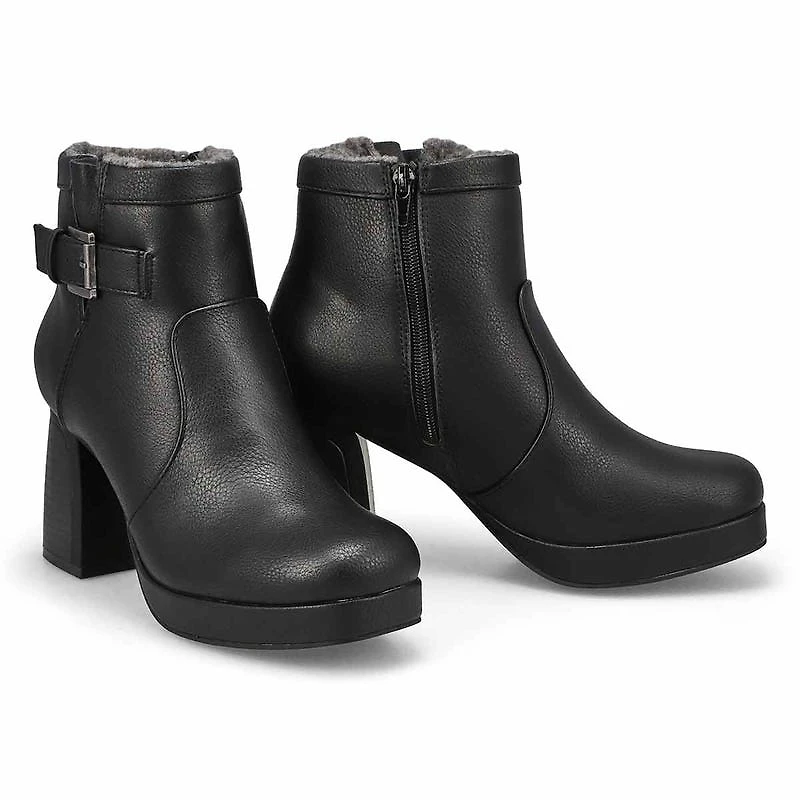 Women's Bree Platform Buckle Bootie - Black