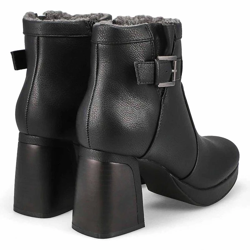 Women's Bree Platform Buckle Bootie - Black