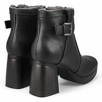Women's  Bree Platform Buckle Bootie - Black