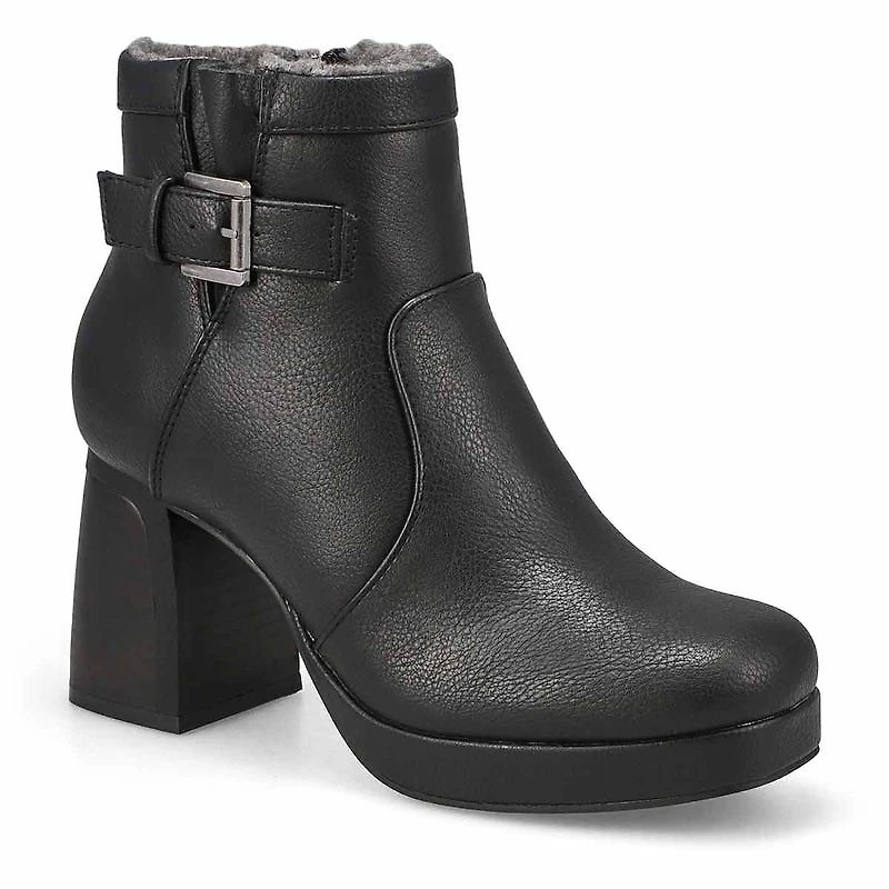 Women's Bree Platform Buckle Bootie - Black