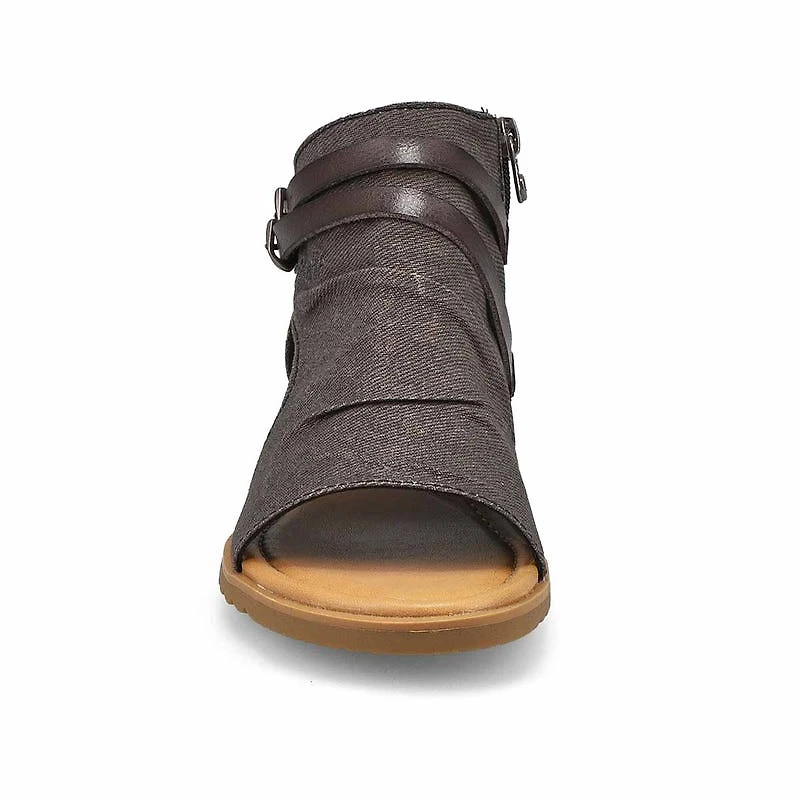 Women's Butterfly Casual Sandal - Washed Black Den