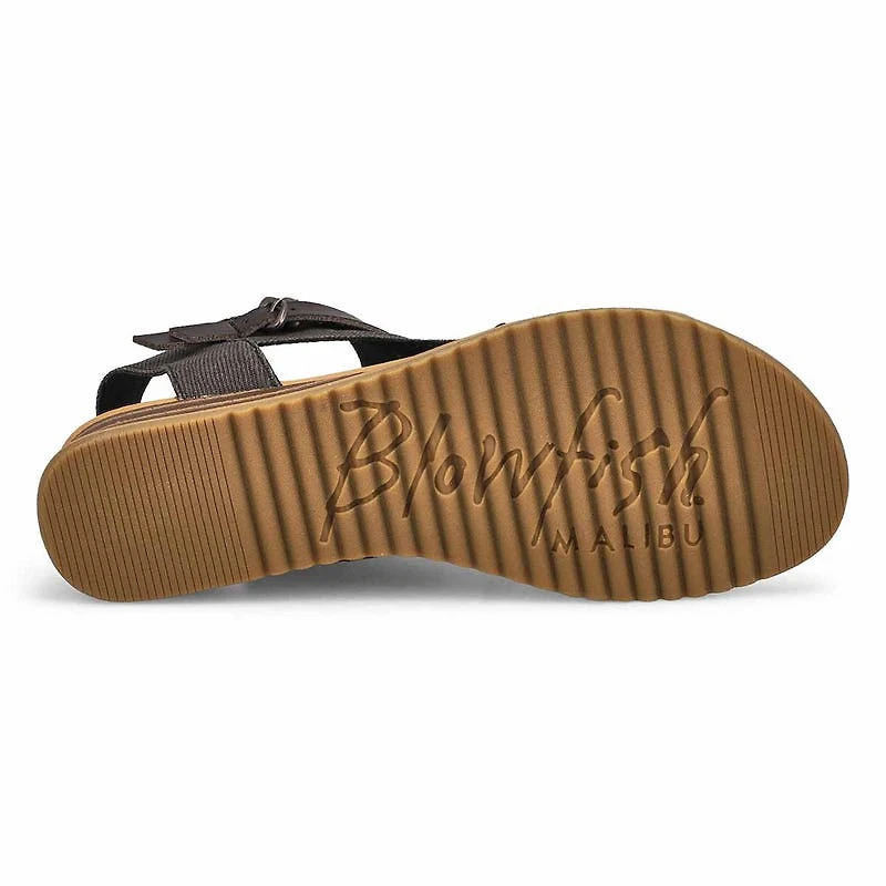 Women's Butterfly Casual Sandal - Washed Black Den