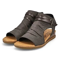 Women's Butterfly Casual Sandal - Washed Black Den