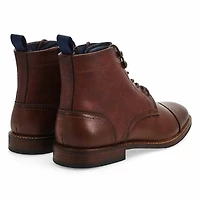 Botte dcontracte en cuir  lacets CAPTAIN, noir,