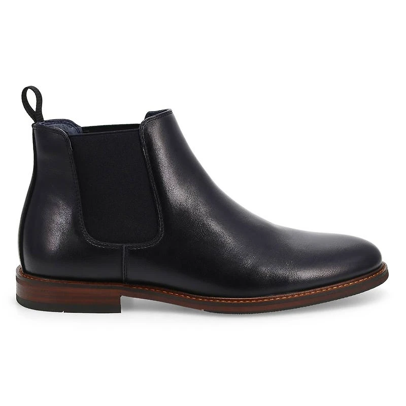 Men's Carmine Leather Chelsea Boot - Black