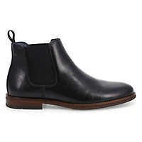 Men's Carmine Leather Chelsea Boot - Black