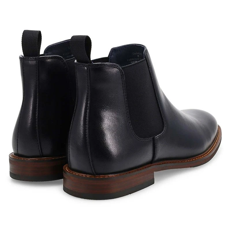 Men's Carmine Leather Chelsea Boot - Black