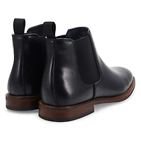 Men's Carmine Leather Chelsea Boot - Black