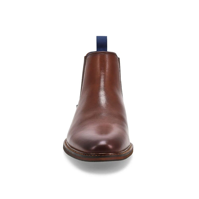 Botte Chelsea Carmine en cuir pour hommes - Noir