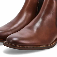 Botte Chelsea Carmine en cuir pour hommes - Noir