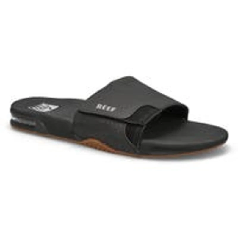 Claquette FANNING SLIDE, noir/argent, hommes