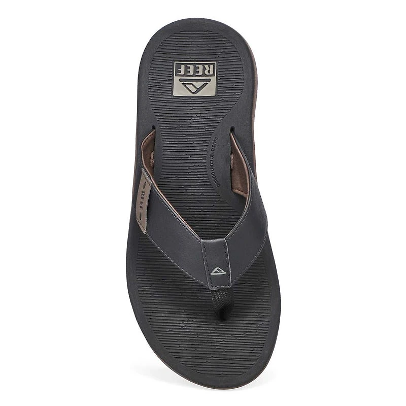 Men's Reef Santa Ana Thong Sandal - Black