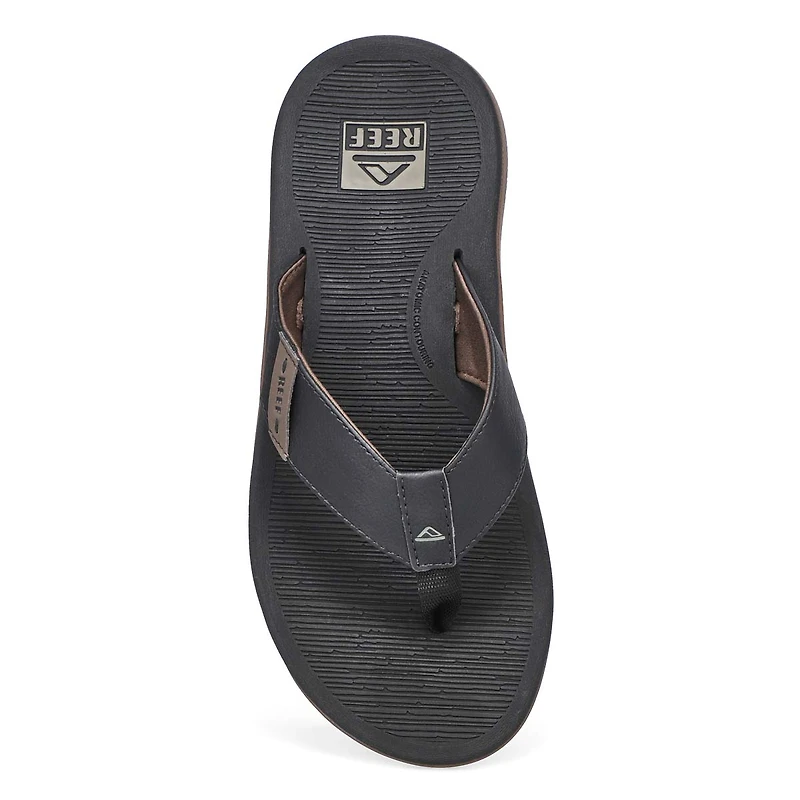 Men's Reef Santa Ana Thong Sandal - Black