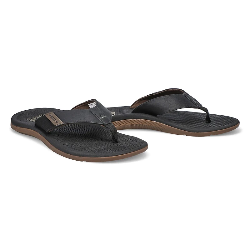 Men's Reef Santa Ana Thong Sandal - Black